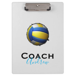 Porte-bloc Entraîneur de volleyball Nom personnalisé Porte - 