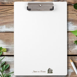 Porte-bloc Entreprise rustique par pays personnalisée