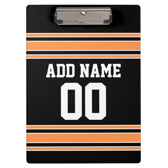 Porte-bloc Équipe Jersey avec nom et numéro personnalisés (Devant)