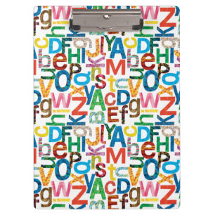 Porte-bloc Eric Carle   Lettres Motifs alphabétiques