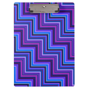Porte-bloc Escaliers à rayures bleues et violettes