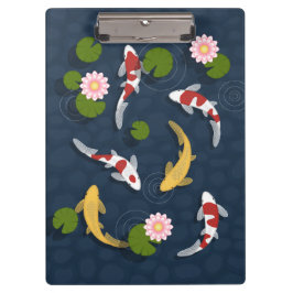 Porte-bloc Étang japonais de poissons Koi
