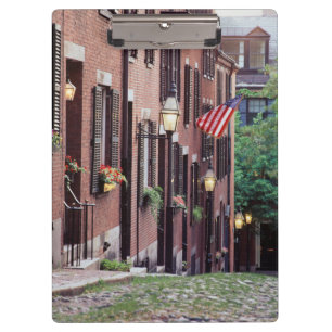 Porte-bloc États-Unis, Massachusetts, Boston, Maisons le long