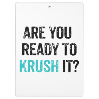 Porte-bloc Êtes-vous prêts à KRUSH il ?