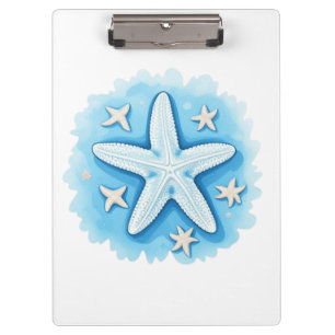 Porte-bloc Étoile de mer en bleu