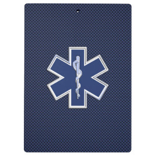 Porte-bloc Étoile de vie Services Médicales d'urgence paraméd