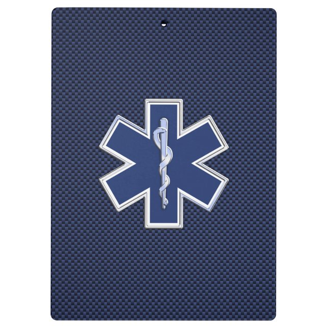 Porte-bloc Étoile de vie Services Médicales d'urgence paraméd (Dos)