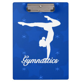 Porte-bloc Étoiles bleues de fille de gymnastique