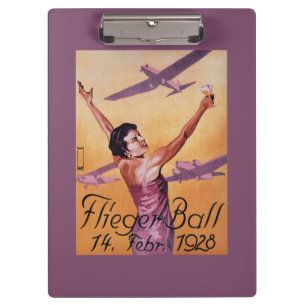 Porte-bloc Exposition d'aviation à l'affiche de promo de