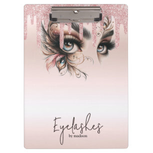 Porte-bloc EyeLashes Glam Champagne Parties scintillant Carne