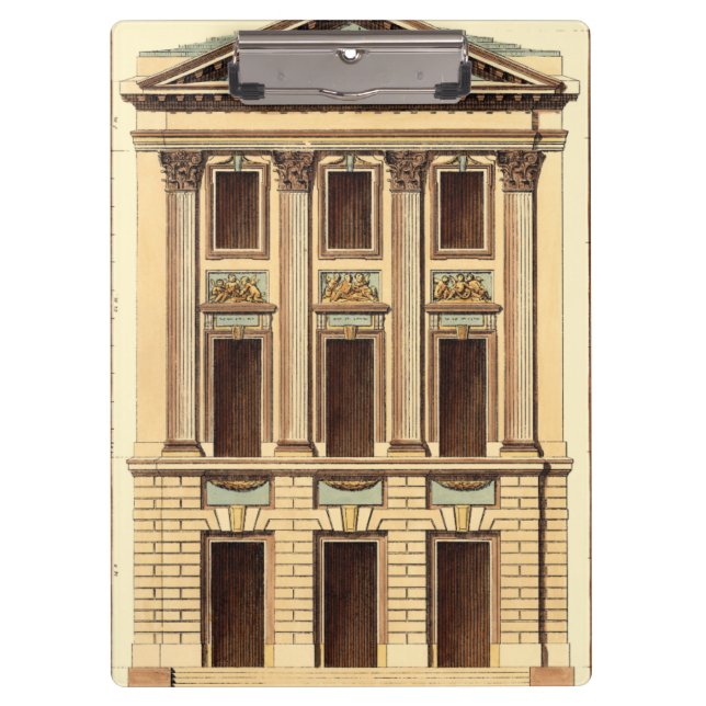 Porte-bloc Façade architecturale de Jean Deneufforge (Devant)