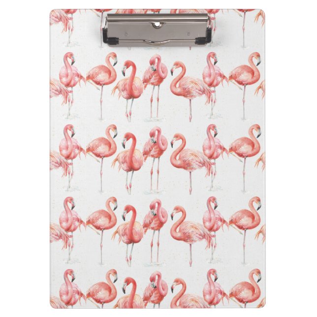 Porte-bloc Famille tropicale de | des Flamants roses (Devant)