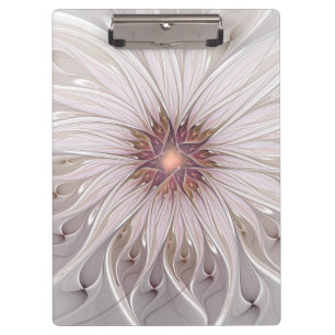 Porte-bloc Fantaisie florale, Fleur pastel moderne abstraite