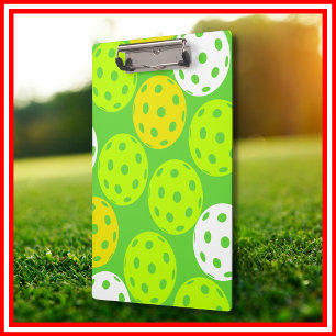 Porte-bloc Fête d'anniversaire Pickleball Vert Mignon Sports