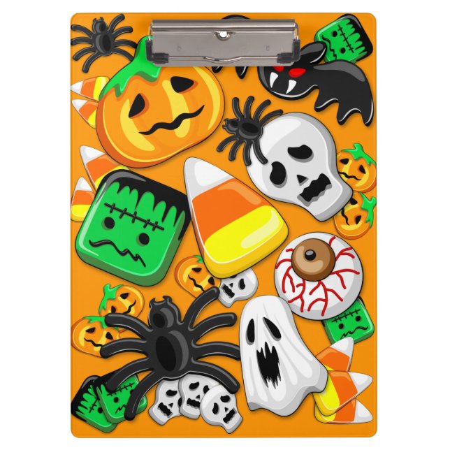 Porte-bloc Fête des Candies Éffrayantes d'Halloween (Devant)