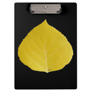 Porte-bloc Feuille d'Aspen jaune #5