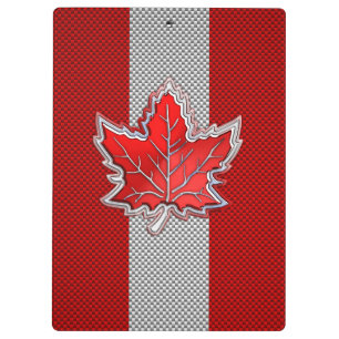 Porte-bloc Feuille d'érable rouge canadienne à la fibre de ca