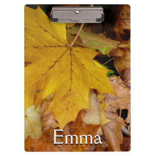 Porte-bloc Feuilles de Érable Tombées Jaune Automne Nature