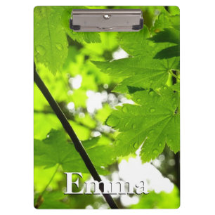 Porte-bloc Feuilles d'érable avec Raindrops