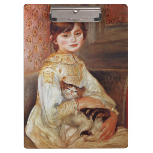 Porte-bloc Fille avec chat, Auguste Renoir