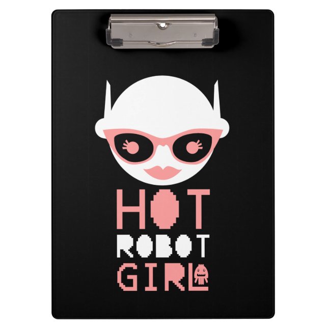 Porte-bloc fille robot chaude (Devant)