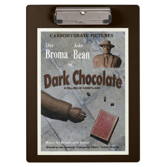 Porte-bloc Film au chocolat noir (Devant)
