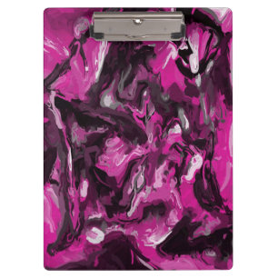 Porte-bloc Fils roses, noirs, blancs et gris