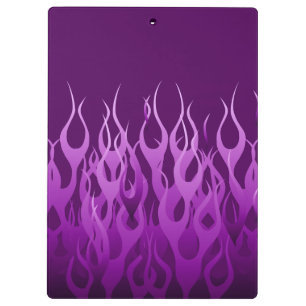 Porte-bloc Flammes de course violet cool Flames de broches