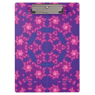 Porte-bloc Flèche de neige rose et bleu Kaleidoscope