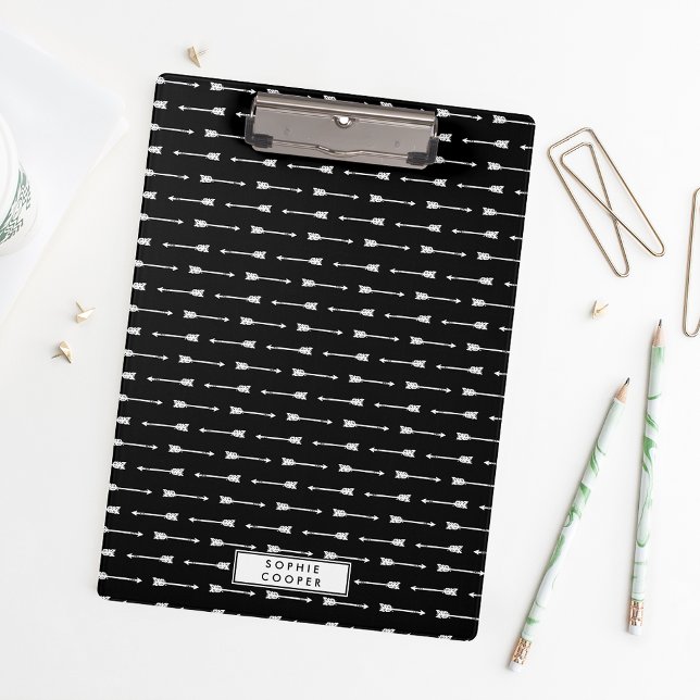 Porte-bloc Flèches noires et blanches Porte - bloc personnali (Créateur téléchargé)