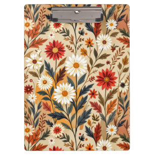 Porte-bloc Fleur de style rétro moderne d'automne
