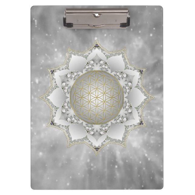 Porte-bloc Fleur De Vie - Blossoms Mandala 1 (Devant)