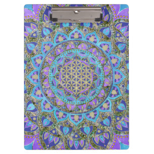 Porte-bloc Fleur de Vie - Mandala de style indien 2