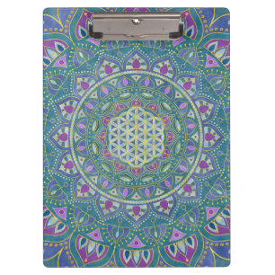 Porte-bloc Fleur De Vie - Mandala India Style 1