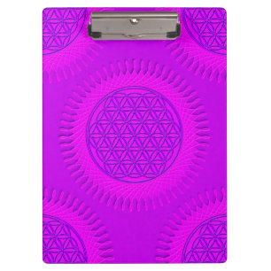 Porte-bloc Fleur de vie - soleil - motif sans couture 3