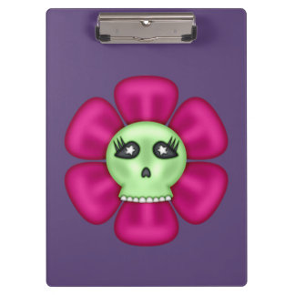 Porte-bloc Fleur du crâne zombie Cool