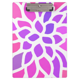 Porte-bloc Fleur Hippie rose Rétro Moderne