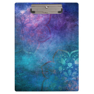 Porte-bloc Fleur Lotus Élégante Turquoise et Verte
