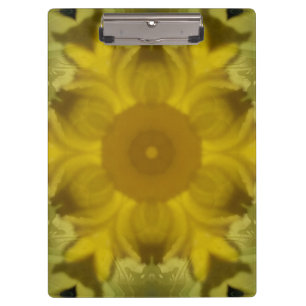 Porte-bloc Fleur soleil éclate dorée