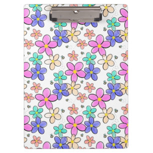Porte-bloc fleurs arc-en-ciel colorées lumineuses abeilles bo