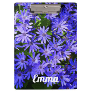 Porte-bloc Fleurs bleues à la marguerite Nature Photographie