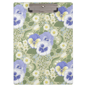 Porte-bloc Fleurs de jardin printanier sur sauge