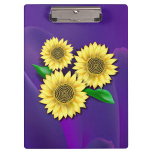Porte-bloc Fleurs de soleil