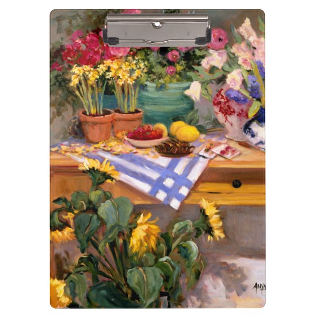 Porte-bloc Fleurs fraîches I (Devant)