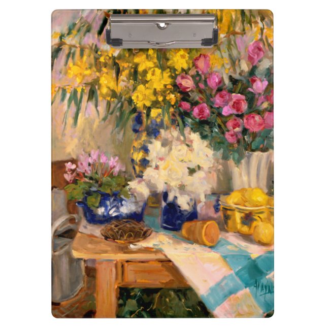 Porte-bloc Fleurs fraîches II (Devant)