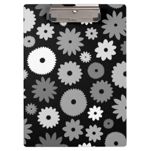 Porte-bloc Fleurs monochromes grand motif