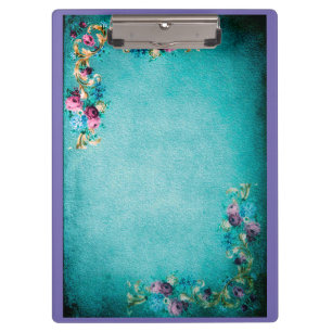 Porte-bloc Fleurs roses florales victoriennes élégantes
