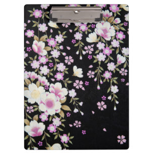Porte-bloc Fleurs roses tombantes en cascade