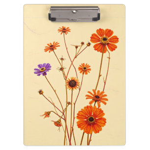 Porte-bloc Fleurs sauvages colorés sur un Arrière - plan Grun