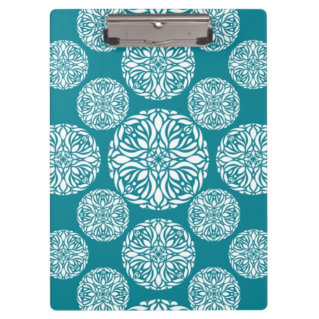 Porte-bloc Flocon de neige floral d'hiver (Devant)